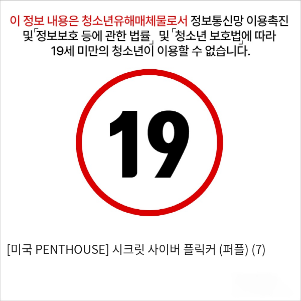 [미국 PENTHOUSE] 시크릿 사이버 플릭커 (퍼플) (7)