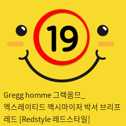 Gregg homme 그렉옴므_ 엑스레이티드 맥시마이저 박서 브리프 레드 [Redstyle 레드스타일]